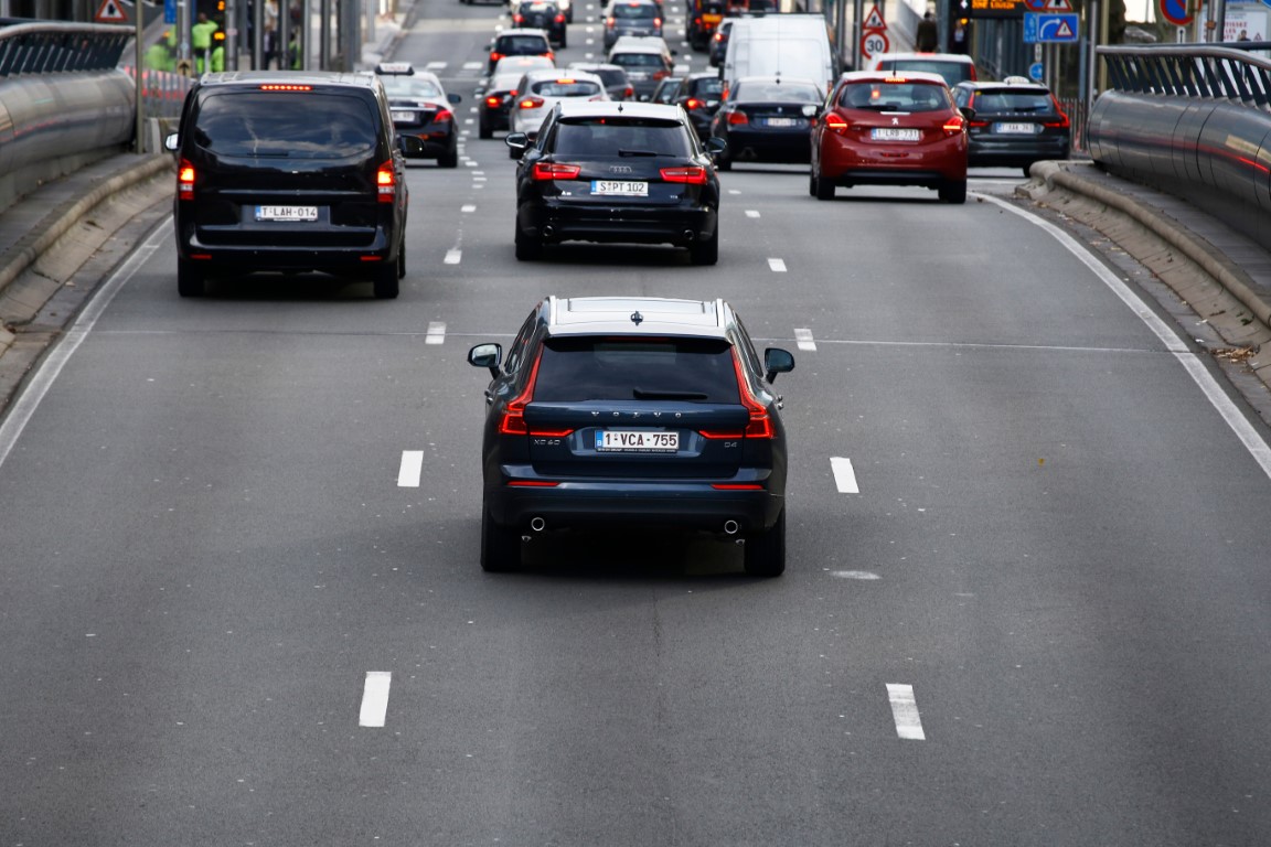 voitures dans Bruxelles en Belgique