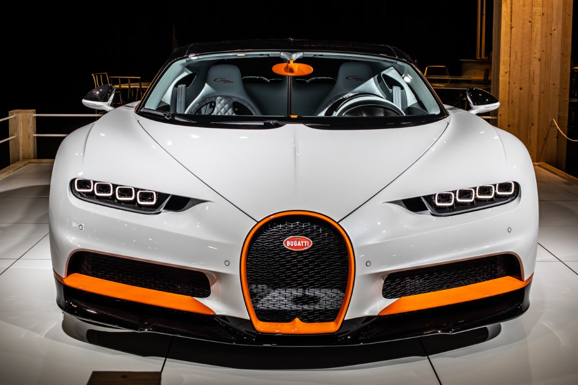 Variante blanche de la Bugatti Chiron