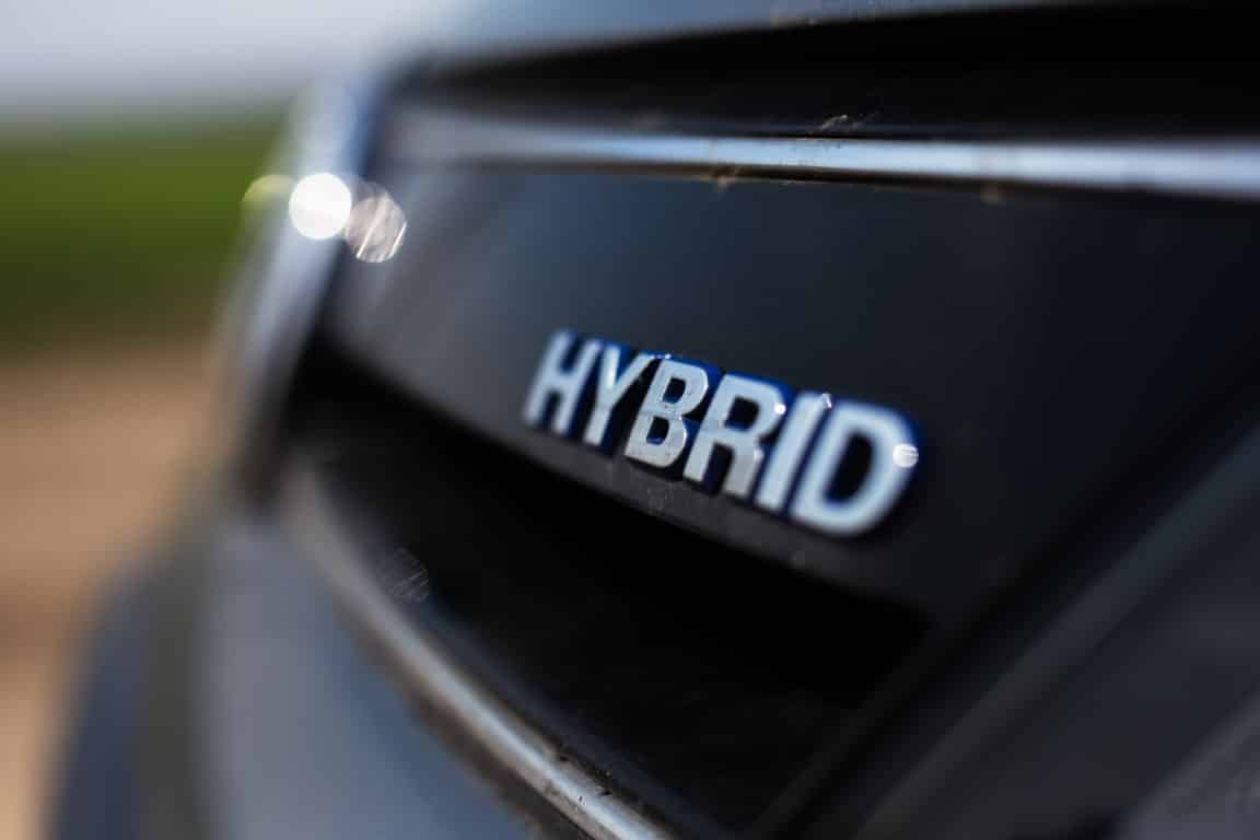 Logo de voiture hybride